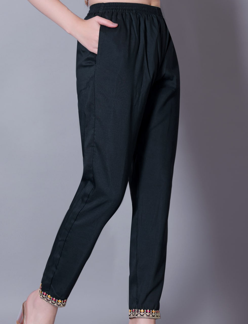 Woman Embroidered Fully Stitched Kurta, Pant and Dupatta Set