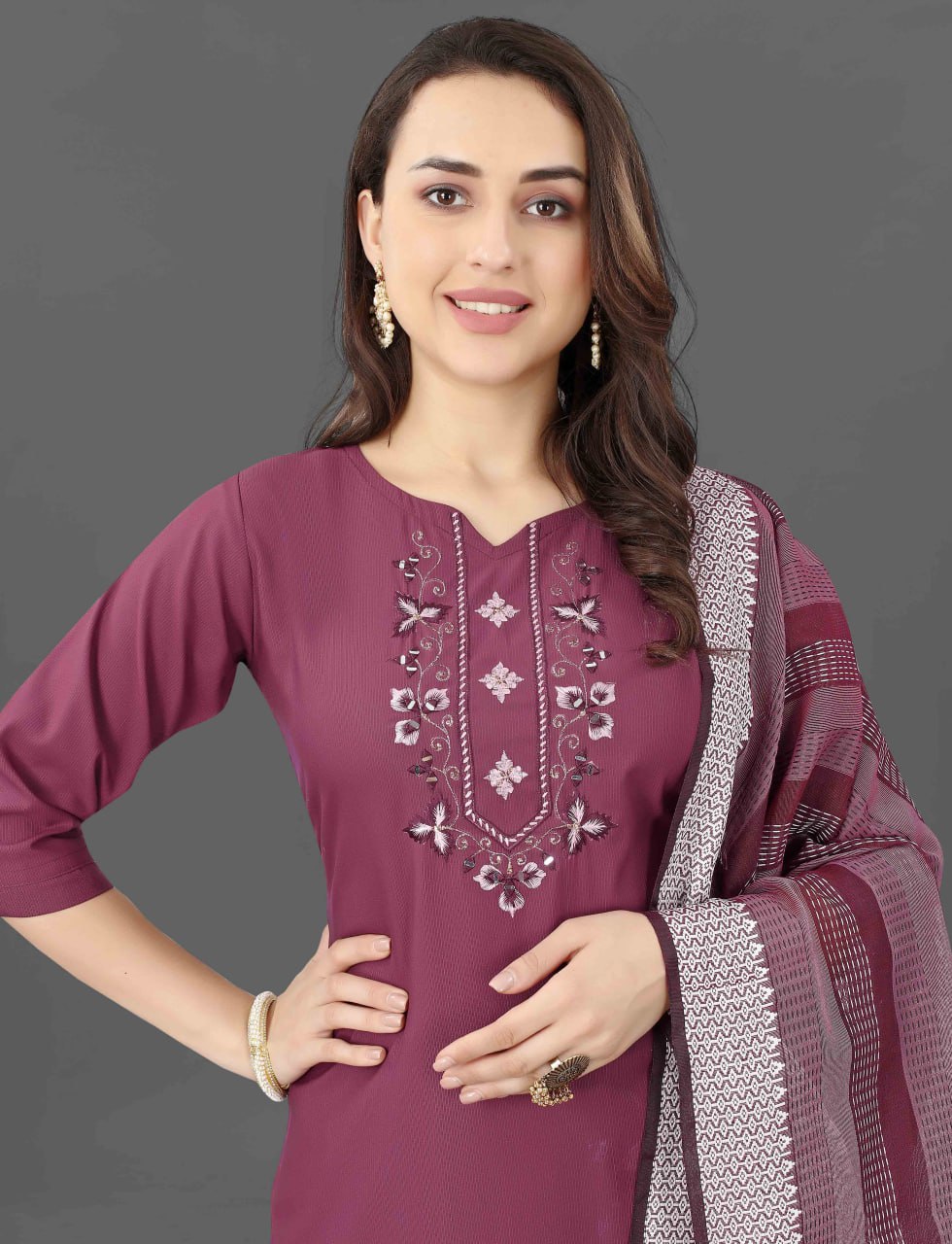 fashionpik Designer Cotton Kurti Bottom With Dupatta